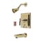 Kingston Brass KB86520CKL Single-Handle Tub and Shower Faucet, Polished Brass KB86520CKL - alternate 1
